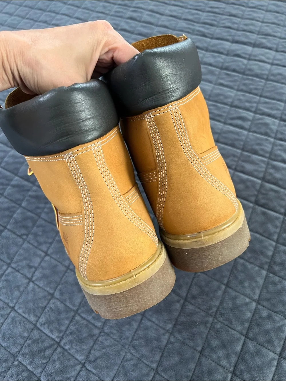 Timberland Boots Shoes Men’s Size 9.5 Wheat Nubuck High Top Lace Up